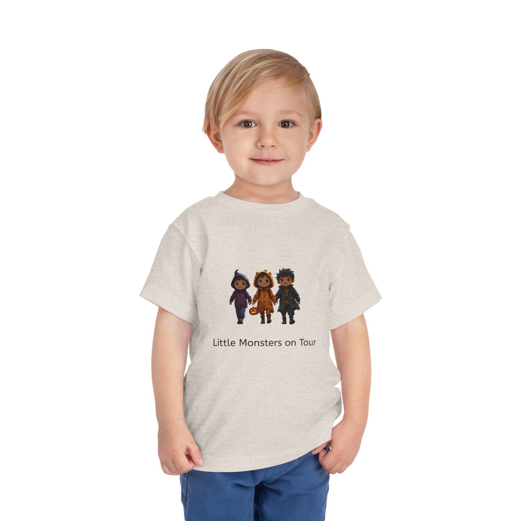 Toddler Short Sleeve Tee - Little Monsters on Tour, Cute Kids Shirt, Toddler Halloween Tee, Boys & Girls Gift, Funny Toddler Apparel