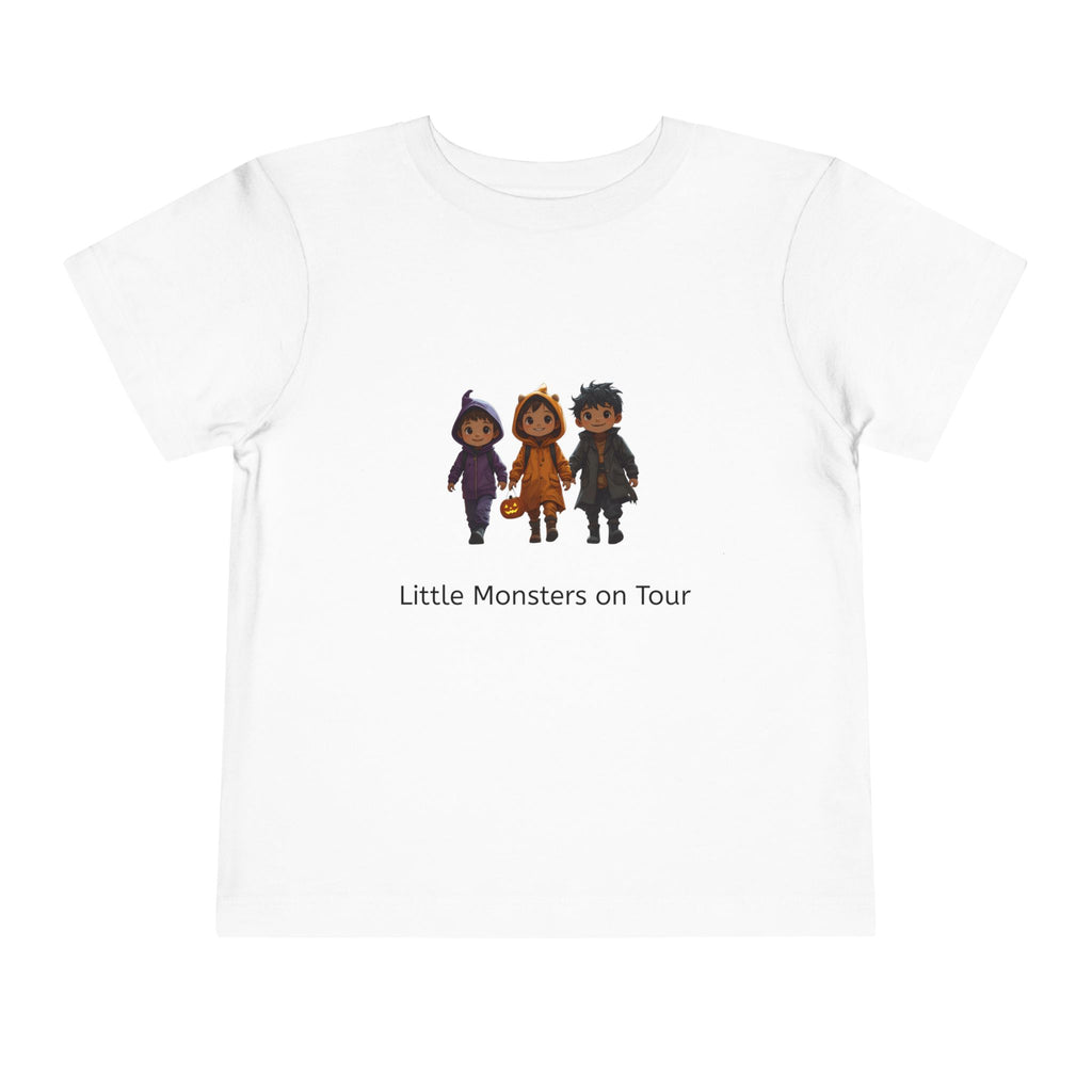 Toddler Short Sleeve Tee - Little Monsters on Tour, Cute Kids Shirt, Toddler Halloween Tee, Boys & Girls Gift, Funny Toddler Apparel