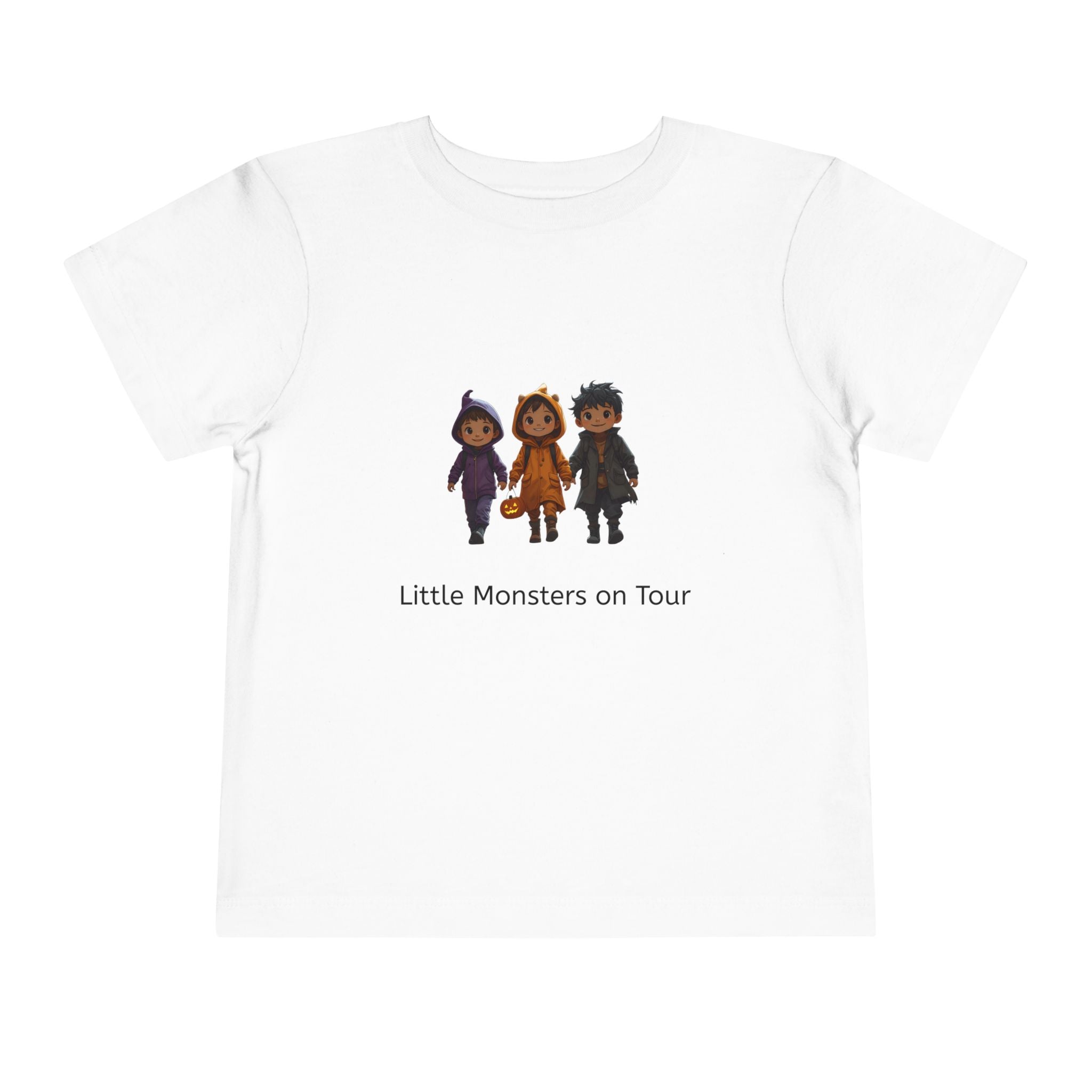 Toddler Short Sleeve Tee - Little Monsters on Tour, Cute Kids Shirt, Toddler Halloween Tee, Boys & Girls Gift, Funny Toddler Apparel