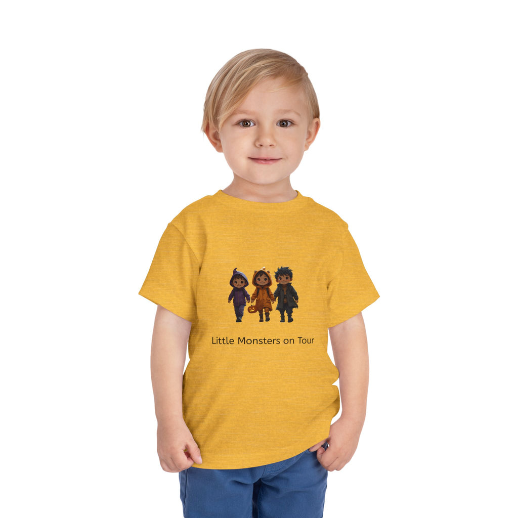 Toddler Short Sleeve Tee - Little Monsters on Tour, Cute Kids Shirt, Toddler Halloween Tee, Boys & Girls Gift, Funny Toddler Apparel
