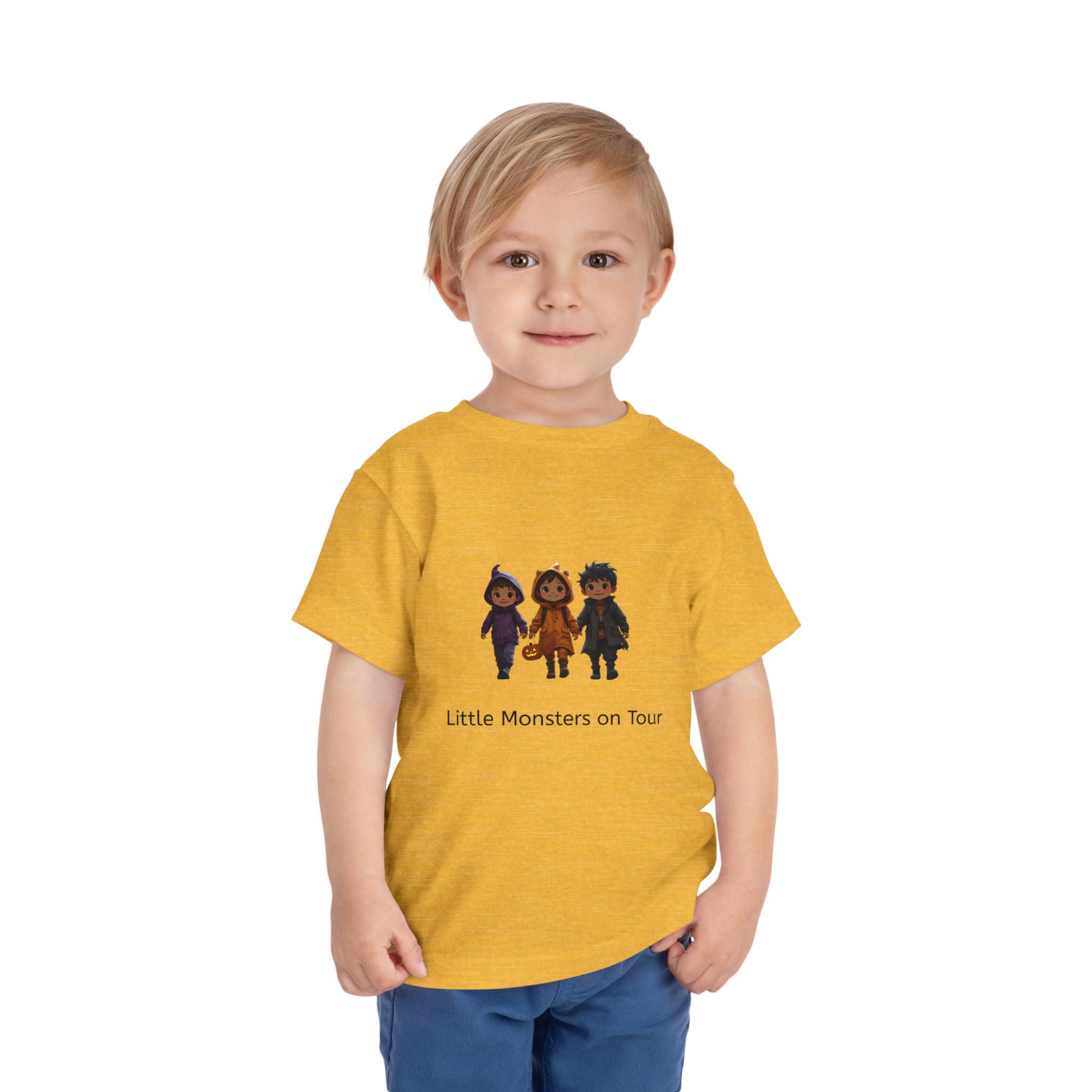 Toddler Short Sleeve Tee - Little Monsters on Tour, Cute Kids Shirt, Toddler Halloween Tee, Boys & Girls Gift, Funny Toddler Apparel