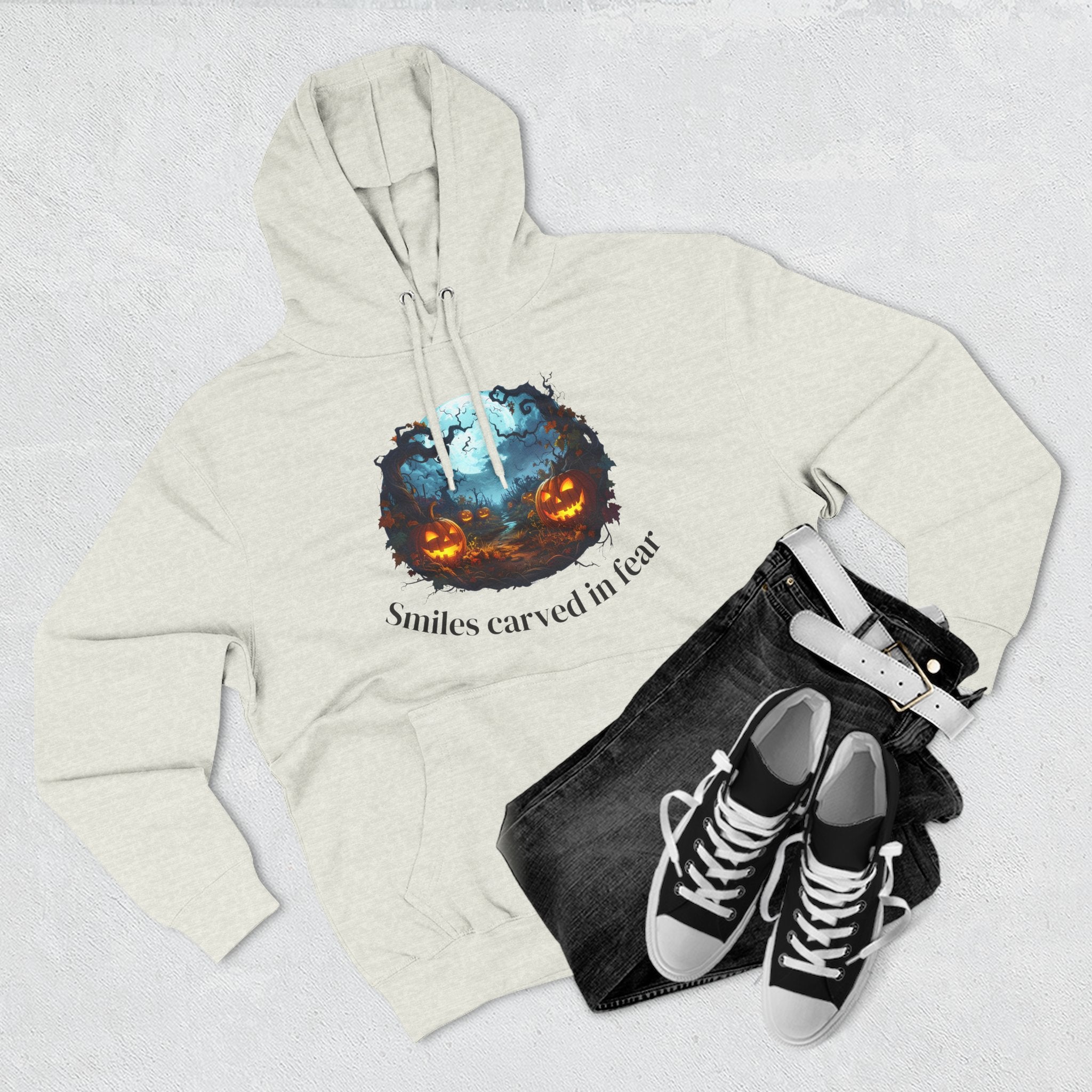 Halloween Fleece Hoodie, Cozy Fall Apparel, Spooky Season Style, Perfect for Trick-or-Treating, Pumpkin Spice Lover Gift, Unique [...]