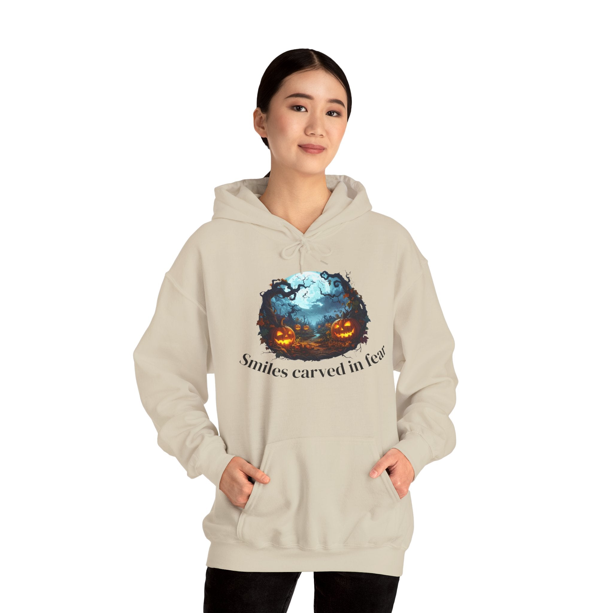 Halloween Themed Unisex Hoodie, Spooky Sweatshirt for Fall, Cozy Costume, Party Apparel, Funny Gift for Halloween Lovers
