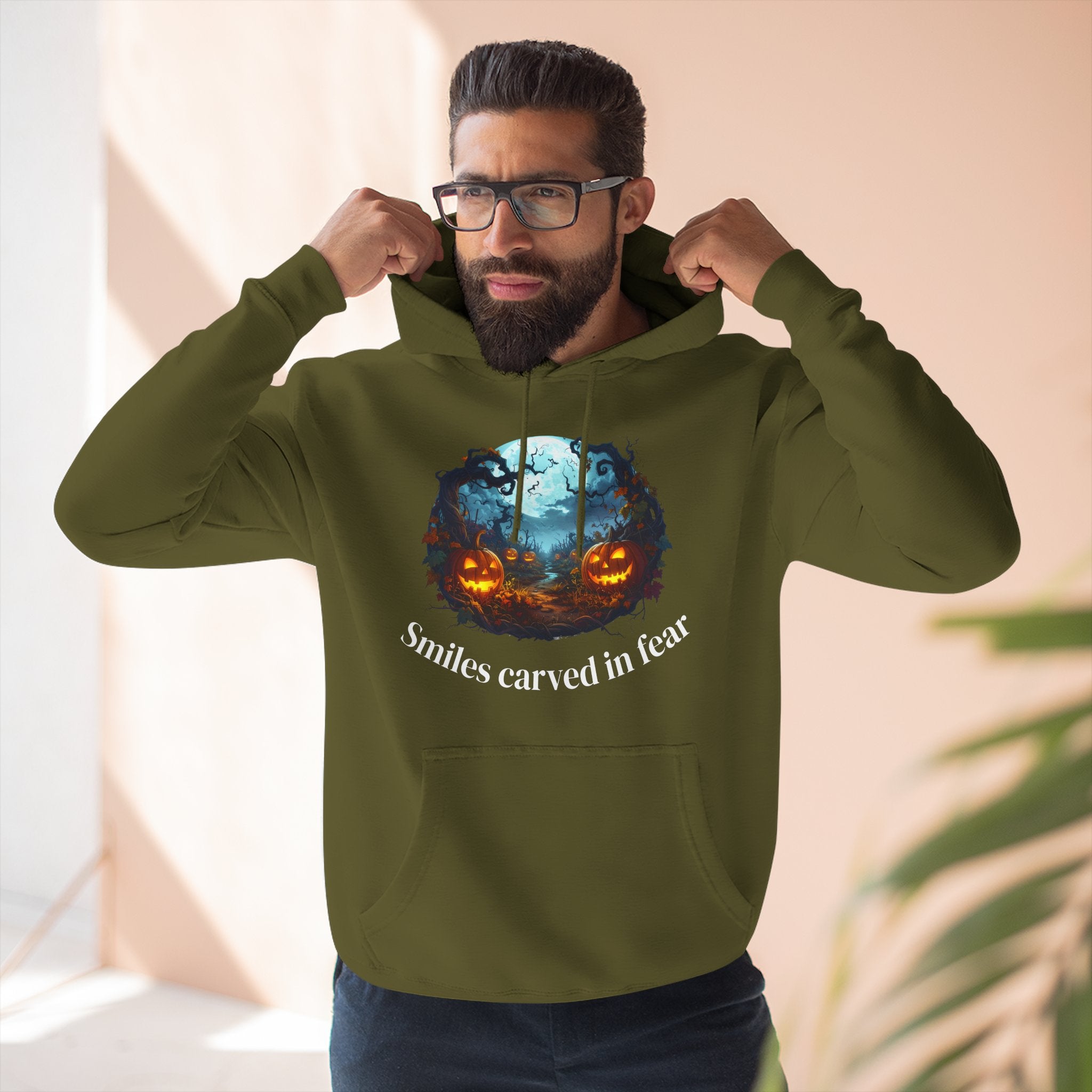 Halloween Fleece Hoodie, Cozy Fall Apparel, Spooky Season Style, Perfect for Trick-or-Treating, Pumpkin Spice Lover Gift, Unique [...]