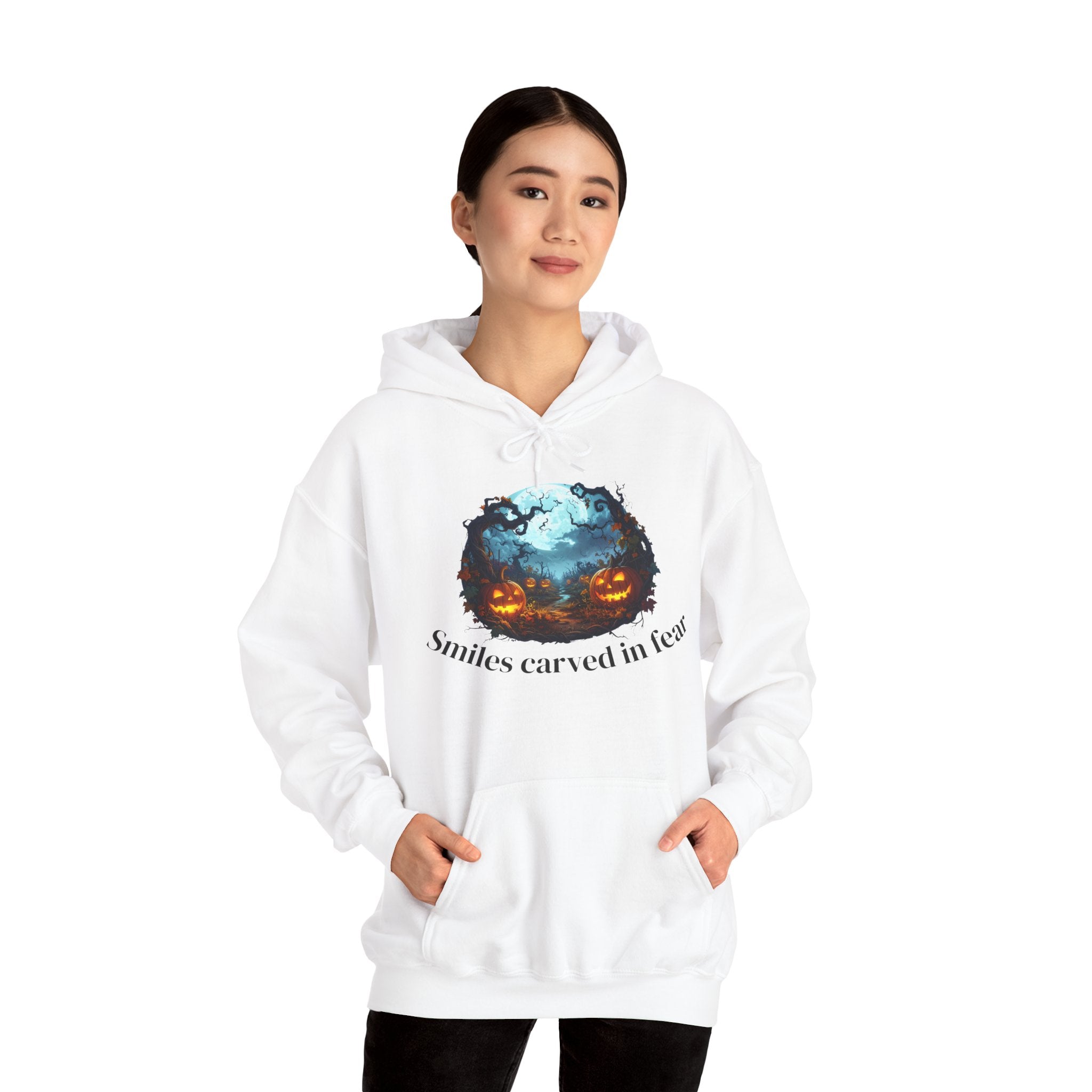 Halloween Themed Unisex Hoodie, Spooky Sweatshirt for Fall, Cozy Costume, Party Apparel, Funny Gift for Halloween Lovers