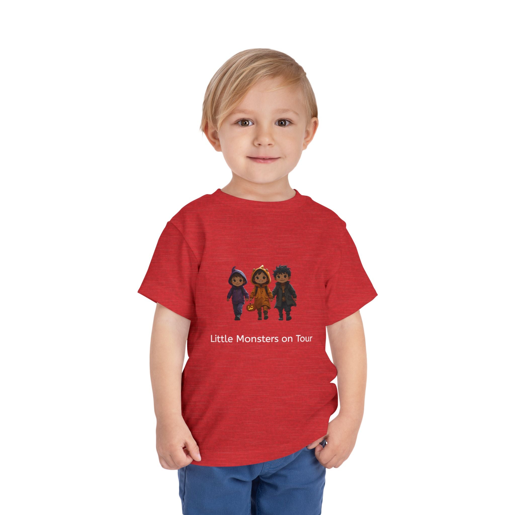 Toddler Short Sleeve Tee - Little Monsters on Tour, Cute Kids Shirt, Toddler Halloween Tee, Boys & Girls Gift, Funny Toddler Apparel