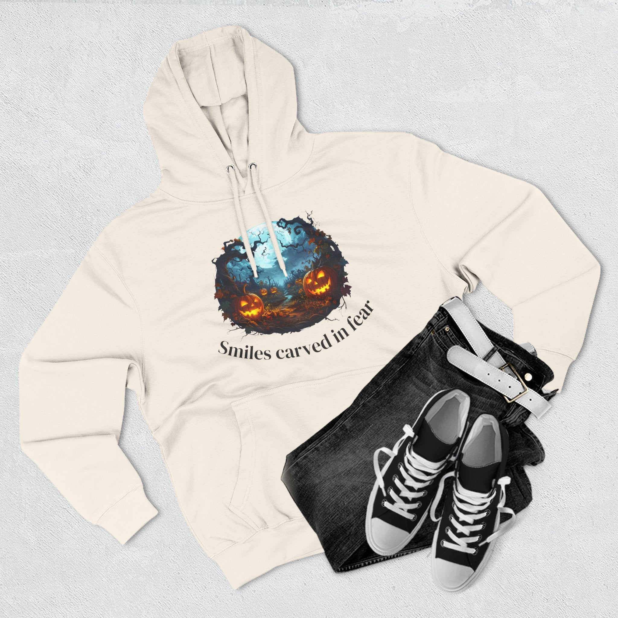 Halloween Fleece Hoodie, Cozy Fall Apparel, Spooky Season Style, Perfect for Trick-or-Treating, Pumpkin Spice Lover Gift, Unique [...]