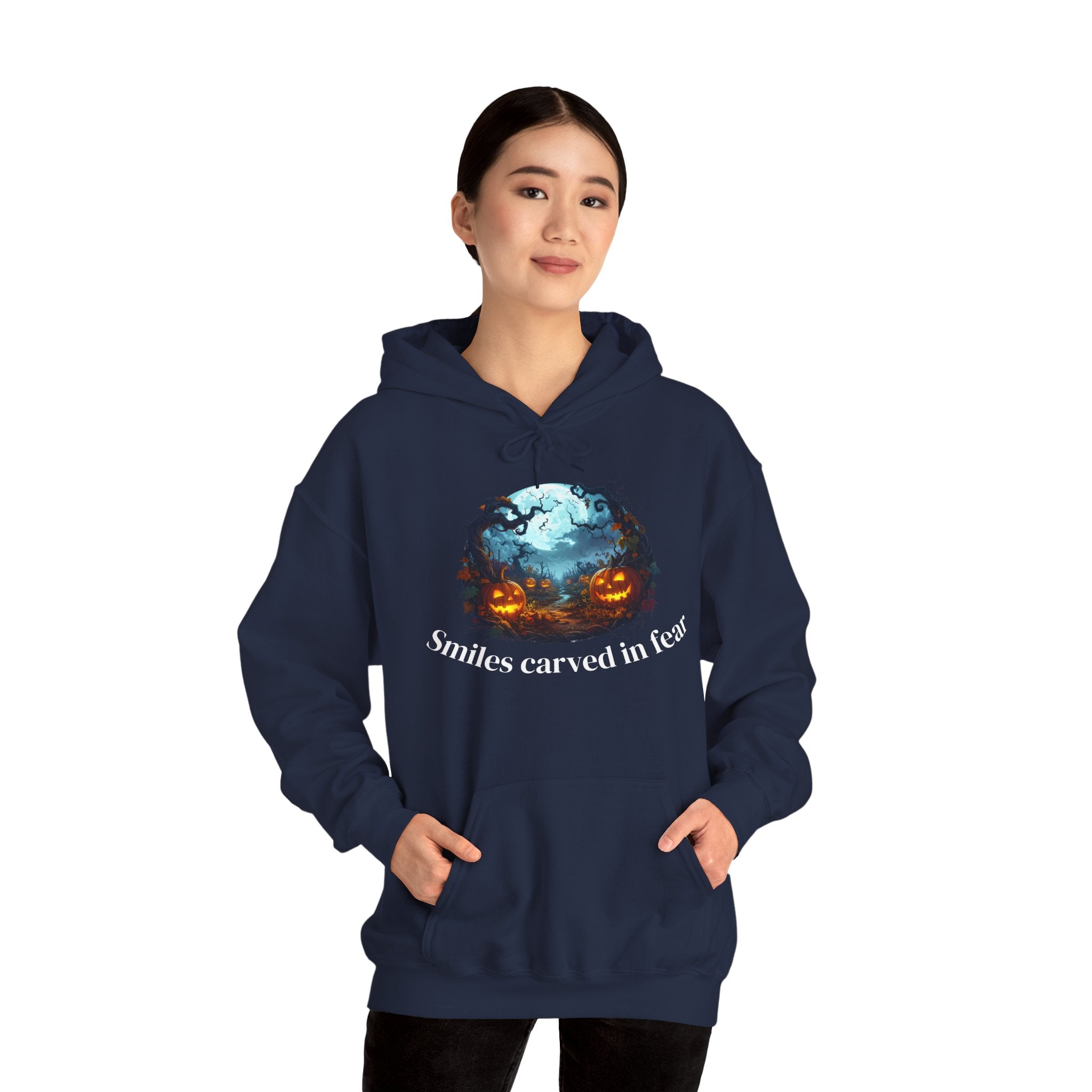 Halloween Themed Unisex Hoodie, Spooky Sweatshirt for Fall, Cozy Costume, Party Apparel, Funny Gift for Halloween Lovers