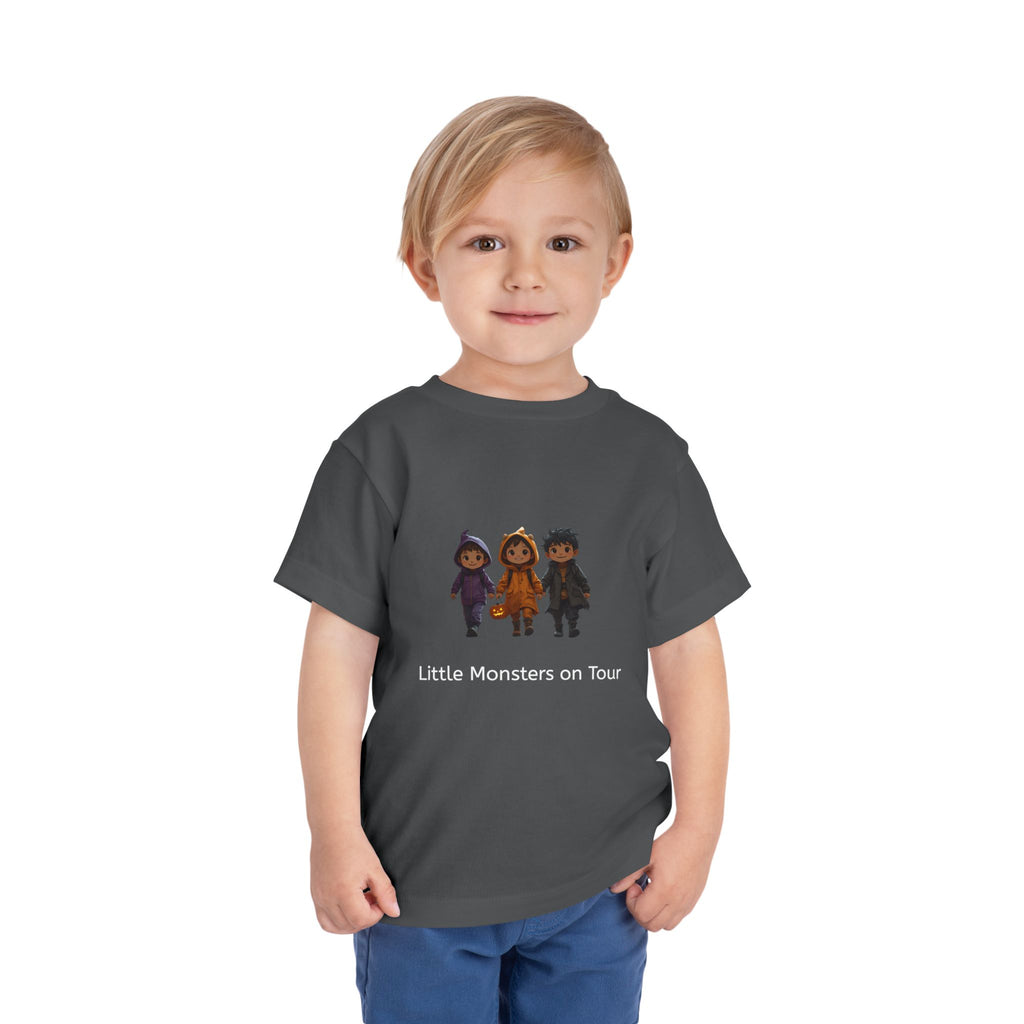 Toddler Short Sleeve Tee - Little Monsters on Tour, Cute Kids Shirt, Toddler Halloween Tee, Boys & Girls Gift, Funny Toddler Apparel