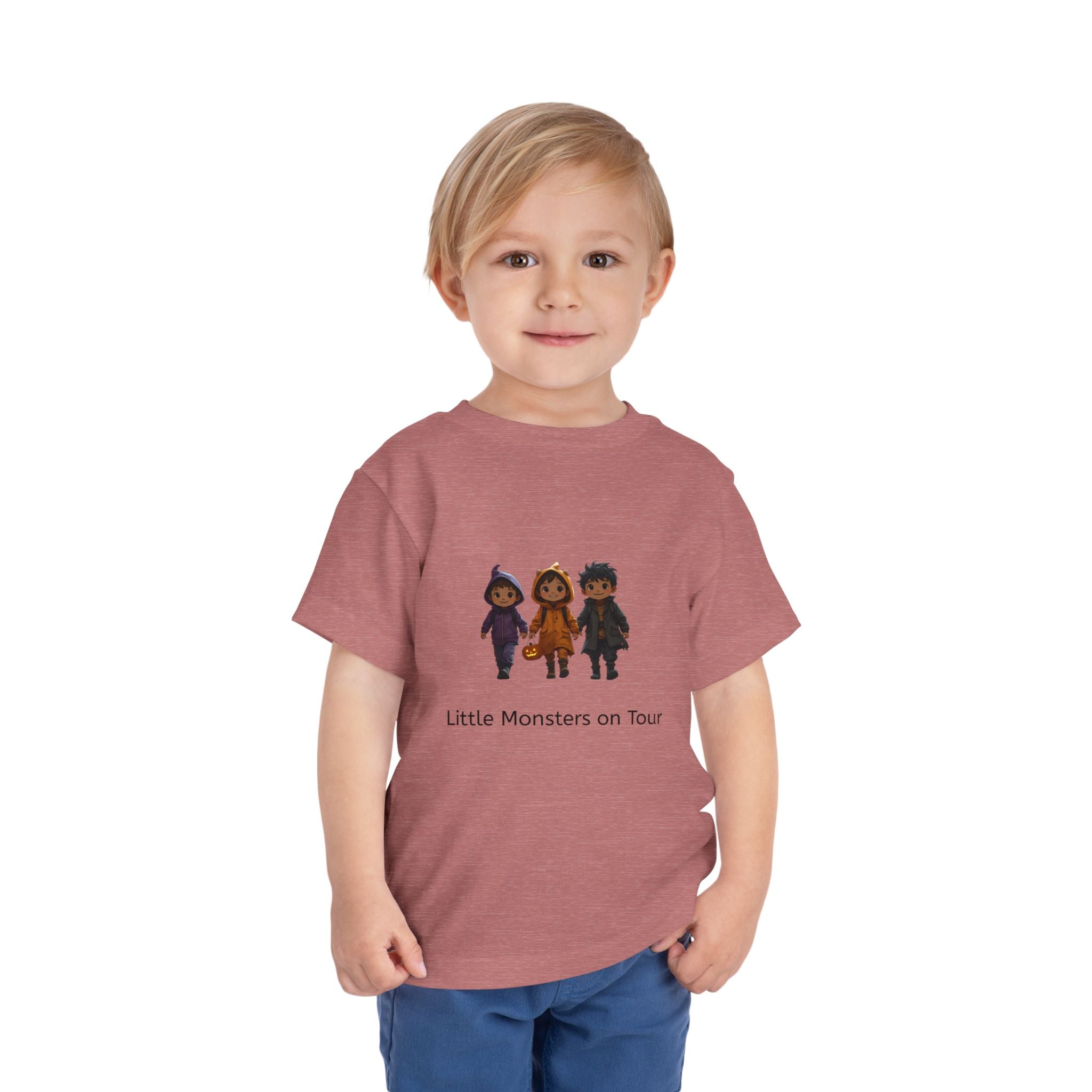 Toddler Short Sleeve Tee - Little Monsters on Tour, Cute Kids Shirt, Toddler Halloween Tee, Boys & Girls Gift, Funny Toddler Apparel