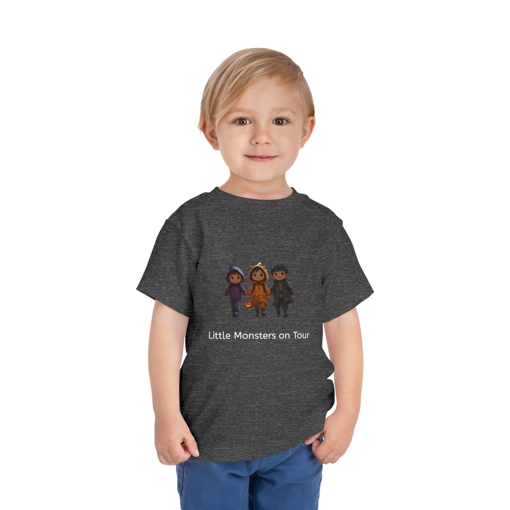 Toddler Short Sleeve Tee - Little Monsters on Tour, Cute Kids Shirt, Toddler Halloween Tee, Boys & Girls Gift, Funny Toddler Apparel