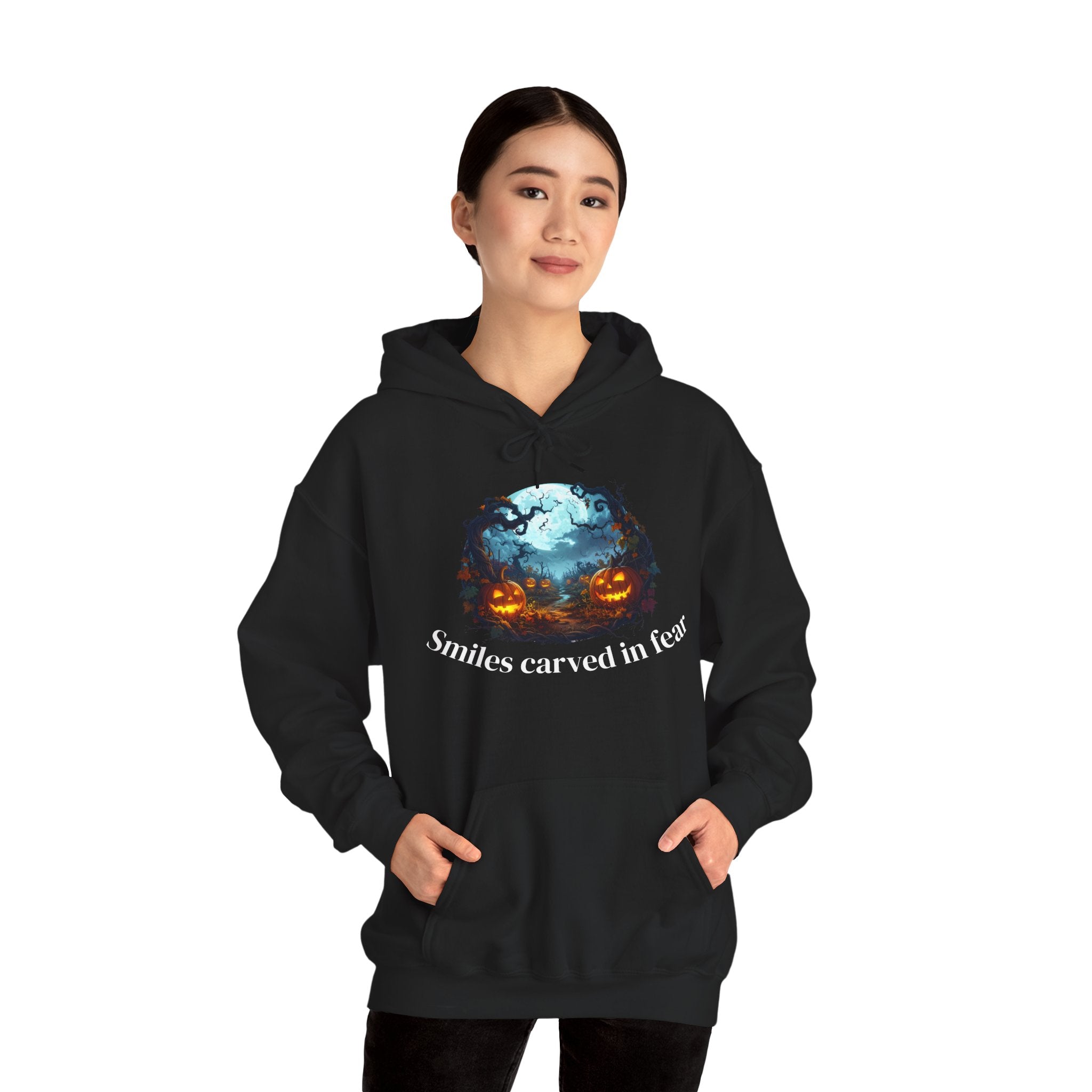 Halloween Themed Unisex Hoodie, Spooky Sweatshirt for Fall, Cozy Costume, Party Apparel, Funny Gift for Halloween Lovers