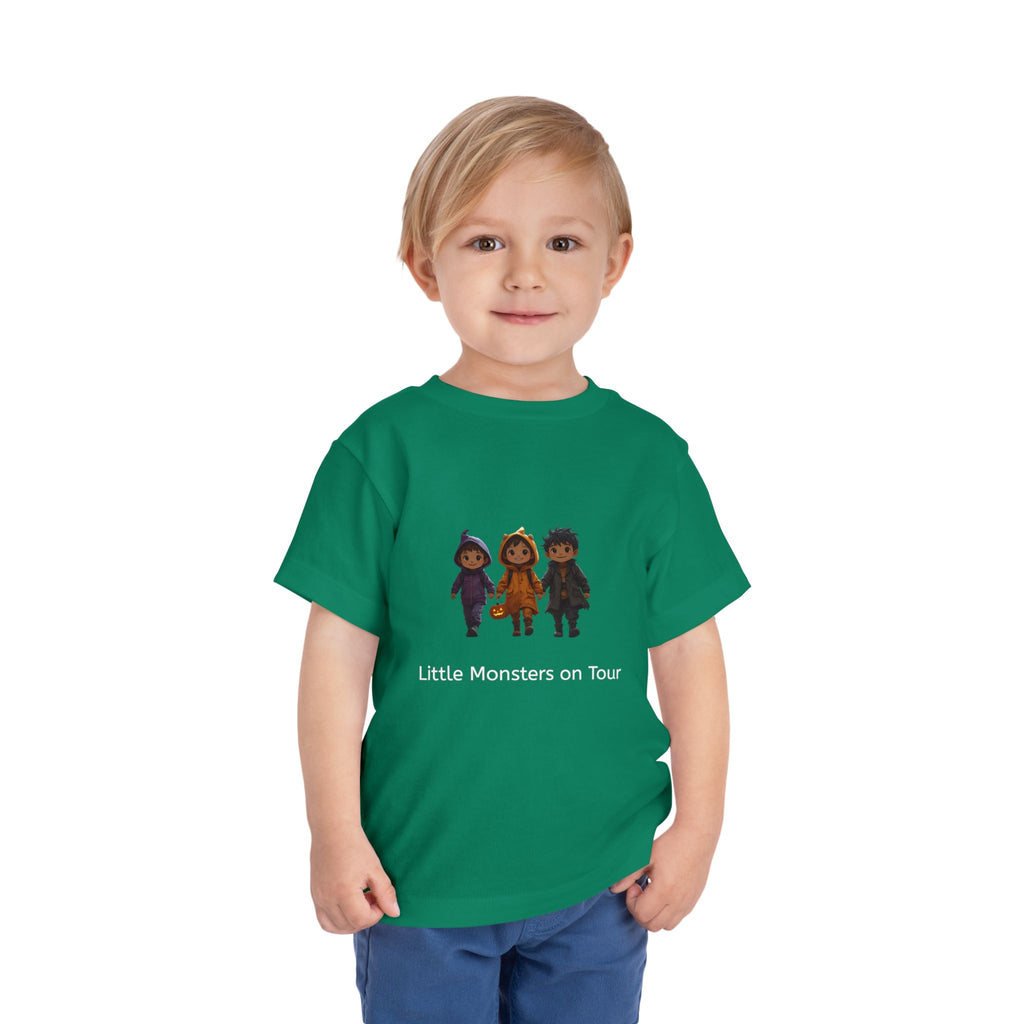 Toddler Short Sleeve Tee - Little Monsters on Tour, Cute Kids Shirt, Toddler Halloween Tee, Boys & Girls Gift, Funny Toddler Apparel