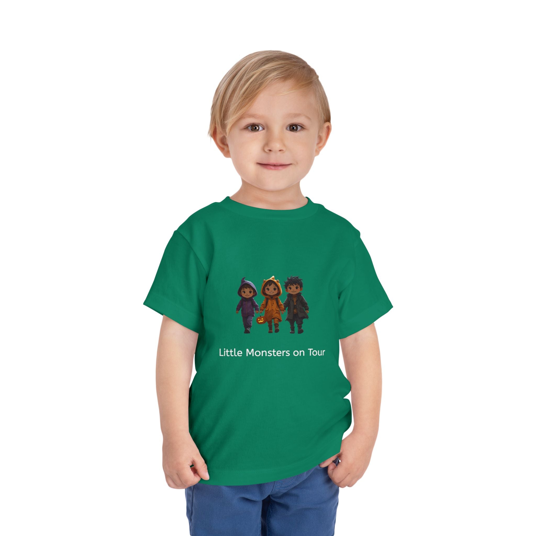 Toddler Short Sleeve Tee - Little Monsters on Tour, Cute Kids Shirt, Toddler Halloween Tee, Boys & Girls Gift, Funny Toddler Apparel
