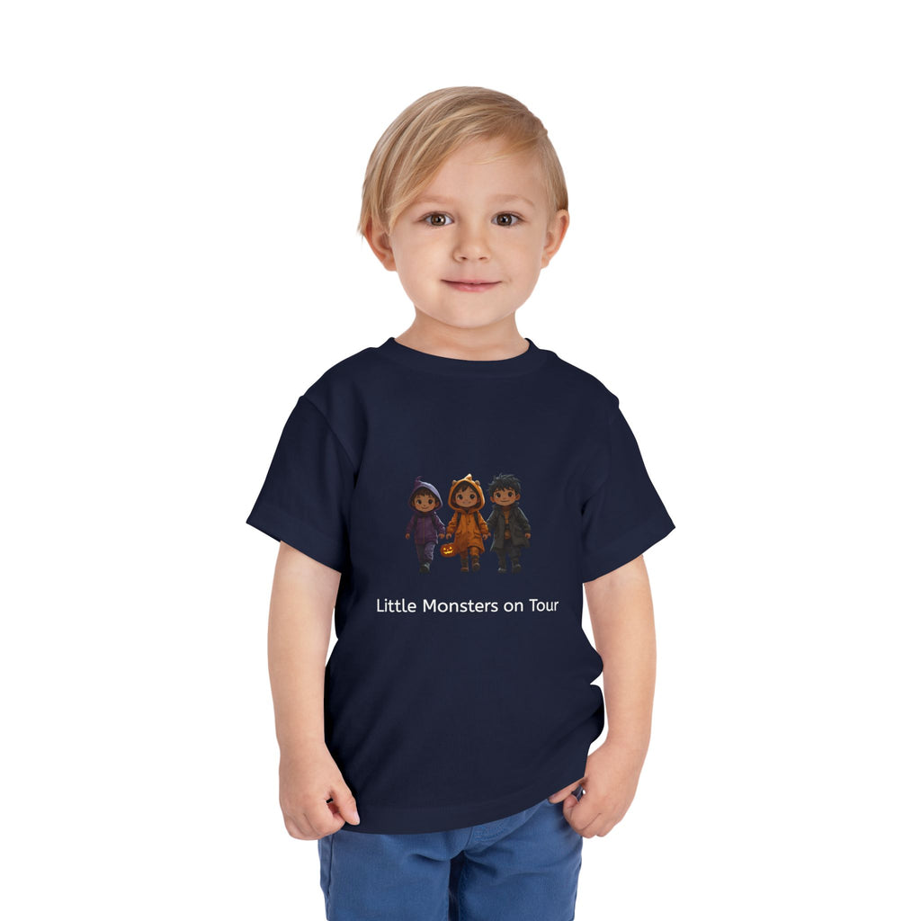 Toddler Short Sleeve Tee - Little Monsters on Tour, Cute Kids Shirt, Toddler Halloween Tee, Boys & Girls Gift, Funny Toddler Apparel