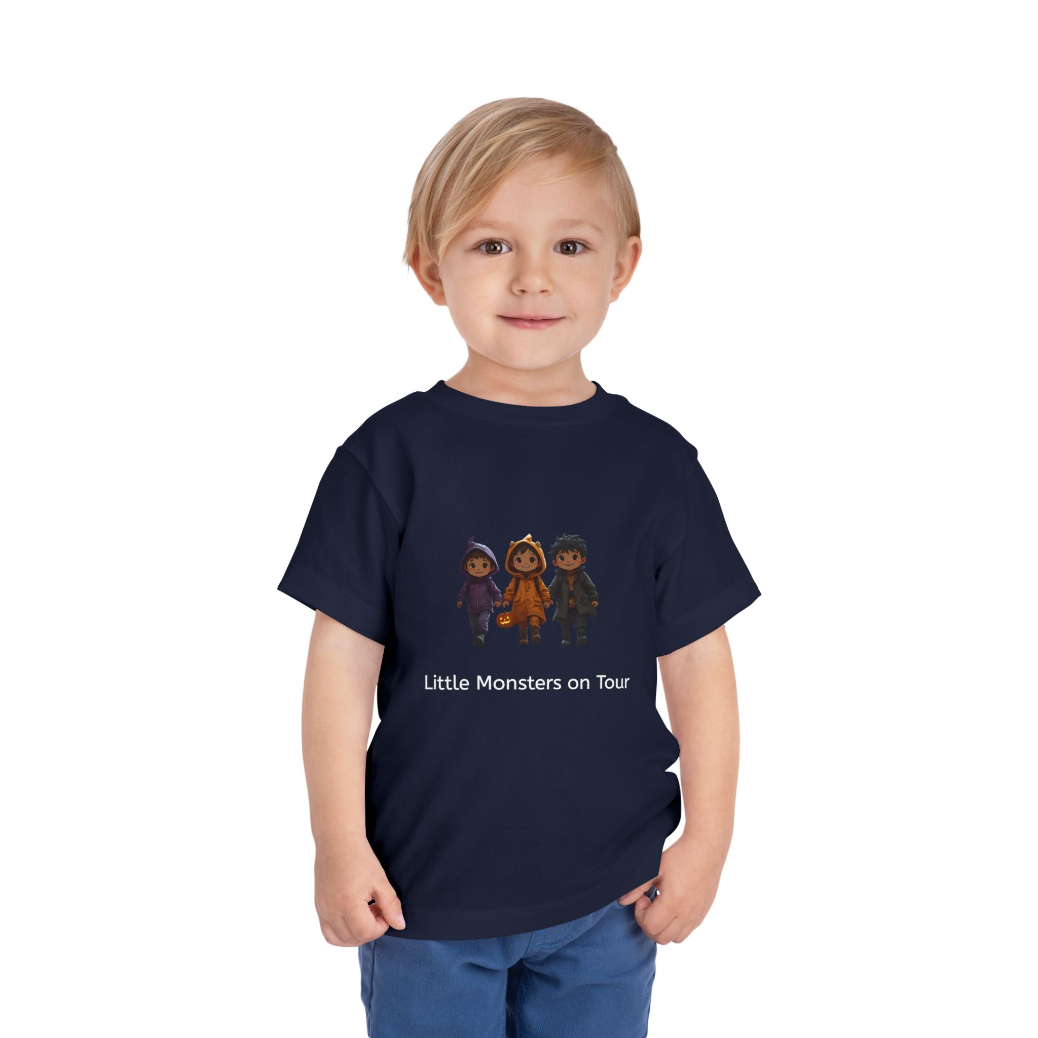 Toddler Short Sleeve Tee - Little Monsters on Tour, Cute Kids Shirt, Toddler Halloween Tee, Boys & Girls Gift, Funny Toddler Apparel