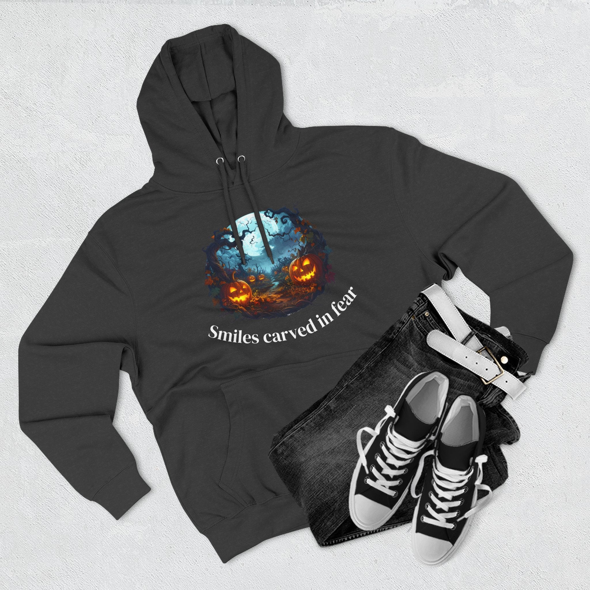 Halloween Fleece Hoodie, Cozy Fall Apparel, Spooky Season Style, Perfect for Trick-or-Treating, Pumpkin Spice Lover Gift, Unique [...]