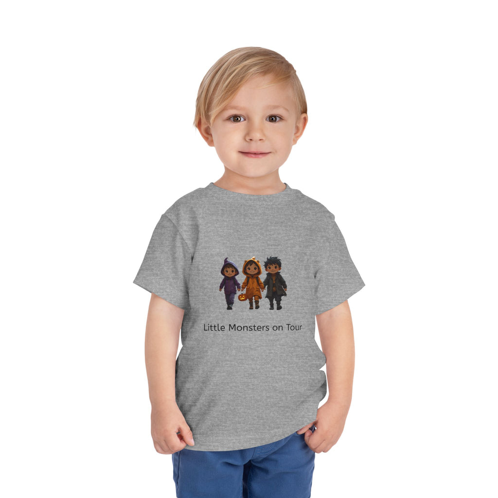 Toddler Short Sleeve Tee - Little Monsters on Tour, Cute Kids Shirt, Toddler Halloween Tee, Boys & Girls Gift, Funny Toddler Apparel