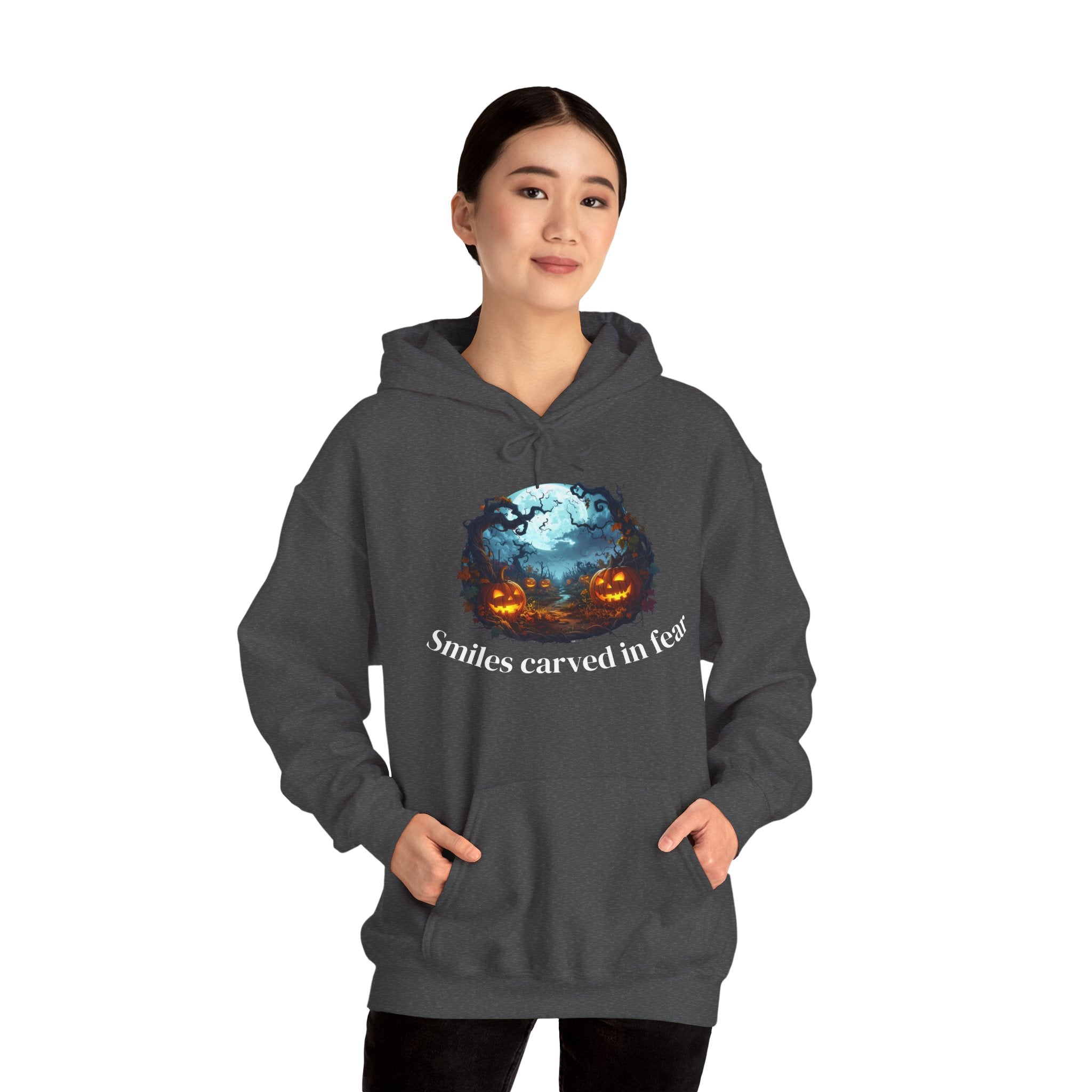 Halloween Themed Unisex Hoodie, Spooky Sweatshirt for Fall, Cozy Costume, Party Apparel, Funny Gift for Halloween Lovers
