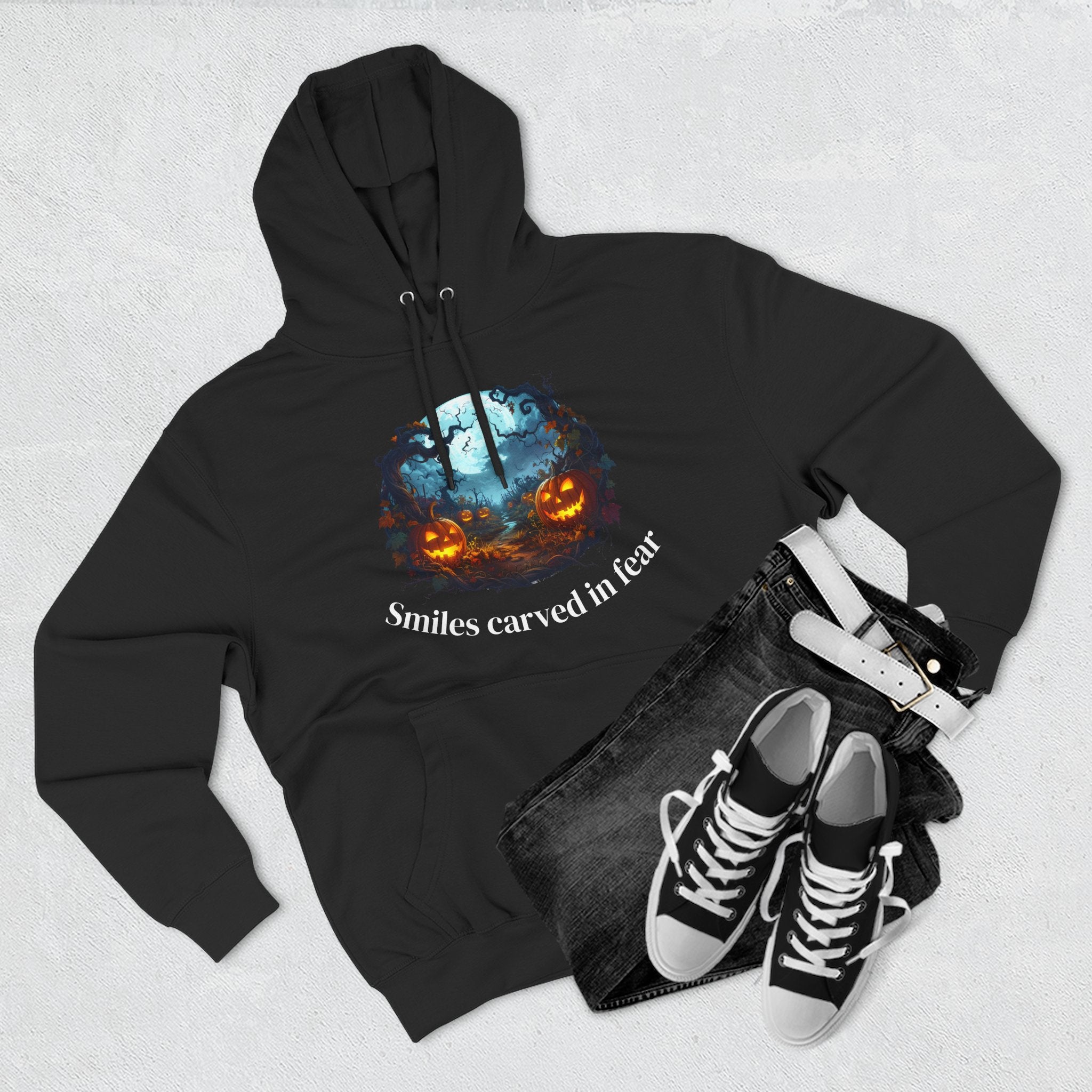 Halloween Fleece Hoodie, Cozy Fall Apparel, Spooky Season Style, Perfect for Trick-or-Treating, Pumpkin Spice Lover Gift, Unique [...]
