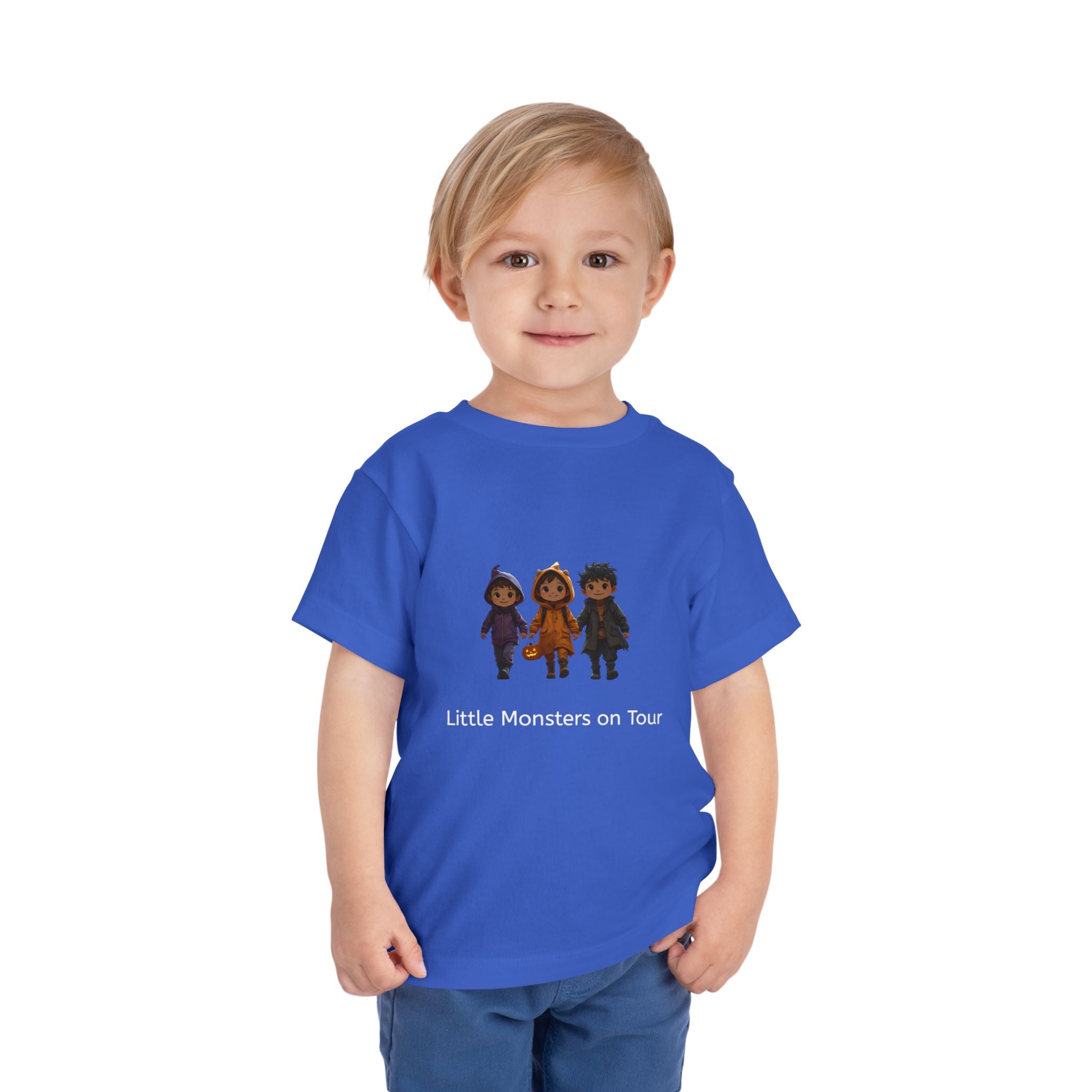 Toddler Short Sleeve Tee - Little Monsters on Tour, Cute Kids Shirt, Toddler Halloween Tee, Boys & Girls Gift, Funny Toddler Apparel
