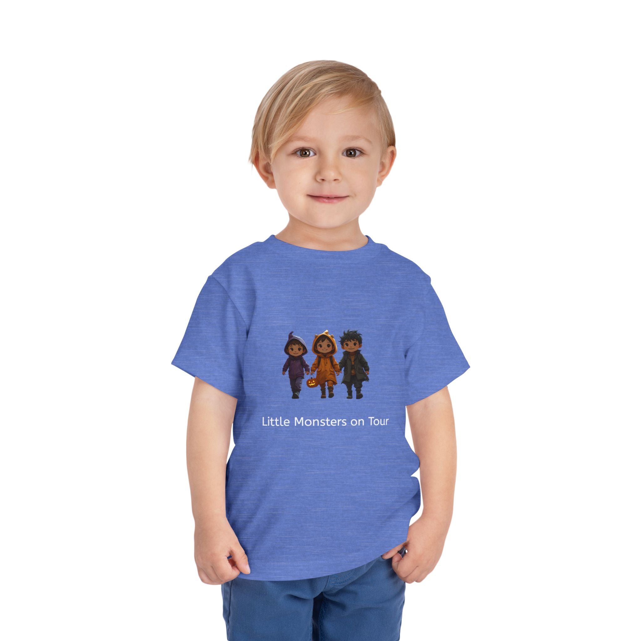 Toddler Short Sleeve Tee - Little Monsters on Tour, Cute Kids Shirt, Toddler Halloween Tee, Boys & Girls Gift, Funny Toddler Apparel
