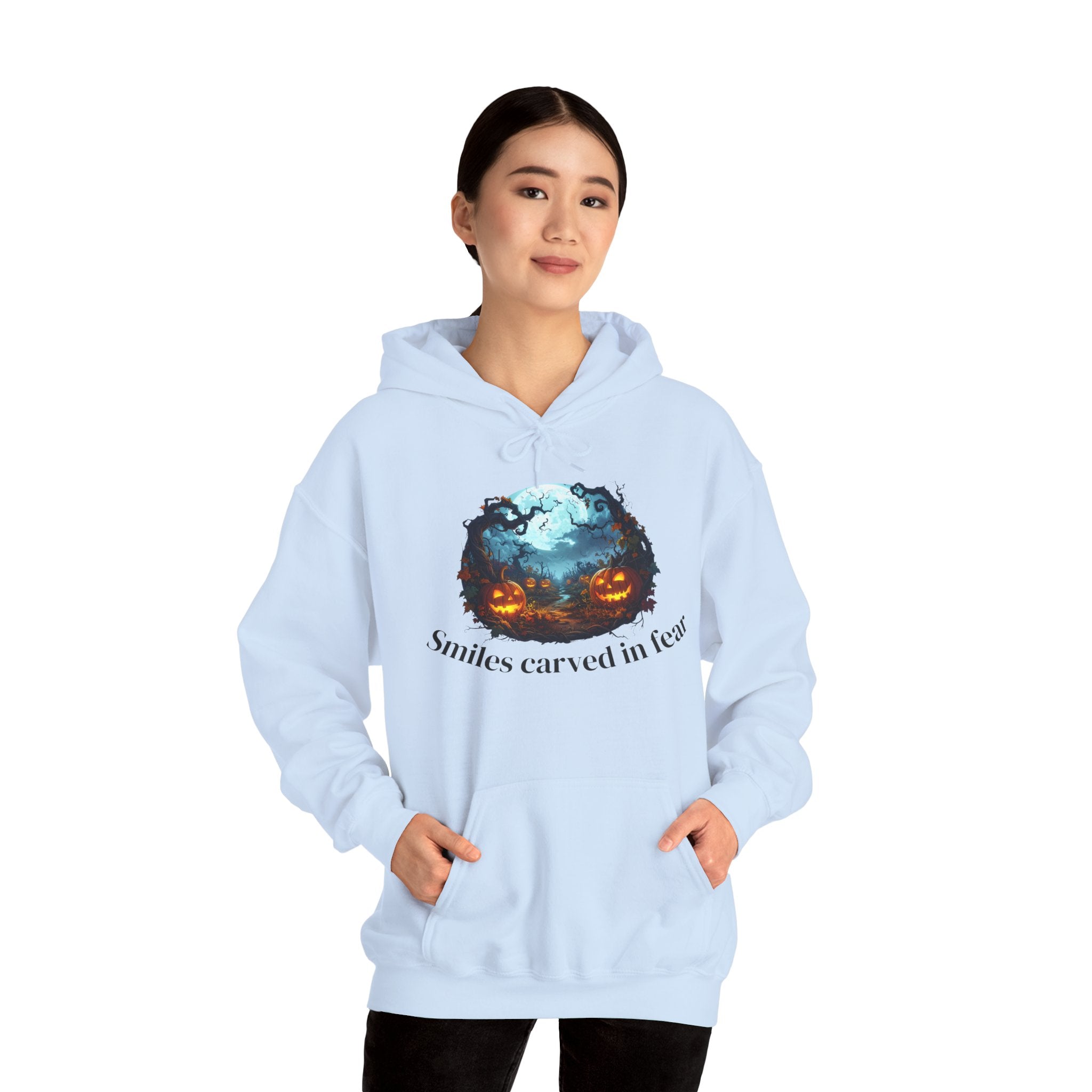 Halloween Themed Unisex Hoodie, Spooky Sweatshirt for Fall, Cozy Costume, Party Apparel, Funny Gift for Halloween Lovers
