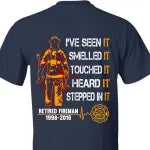 Personalized Retired Firefighter Custom Time T-shirt – The Perfect Gift for a Retired Firefighter