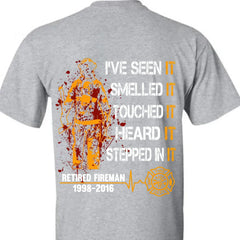 Personalized Retired Firefighter Custom Time T-shirt – The Perfect Gift for a Retired Firefighter