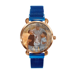 Best Dad Ever - Personalized Photo Watch