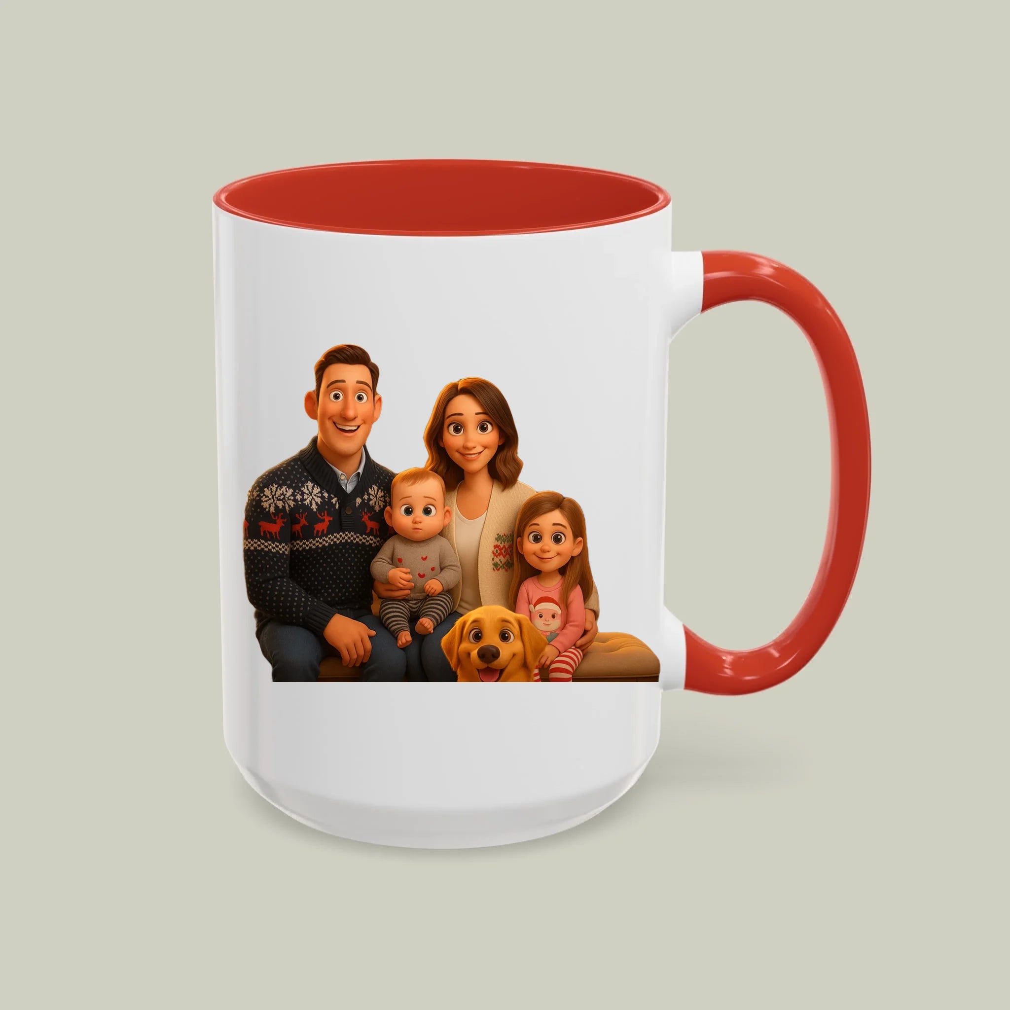 Personalized Family Photo ,Christmas mug gift lover