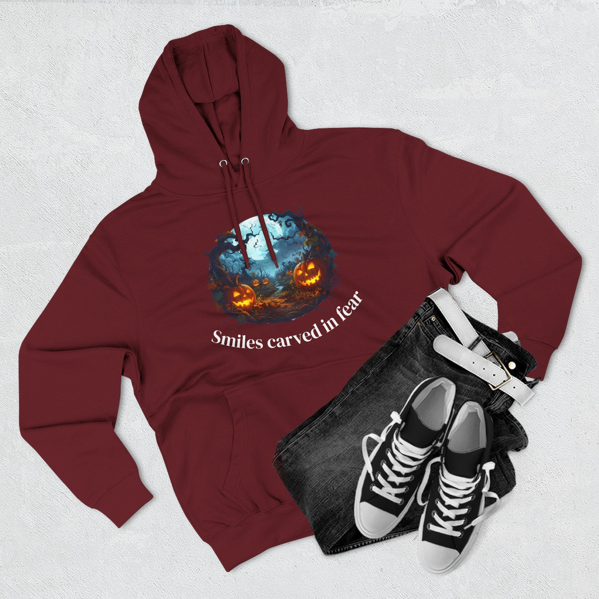Halloween Fleece Hoodie, Cozy Fall Apparel, Spooky Season Style, Perfect for Trick-or-Treating, Pumpkin Spice Lover Gift, Unique [...]