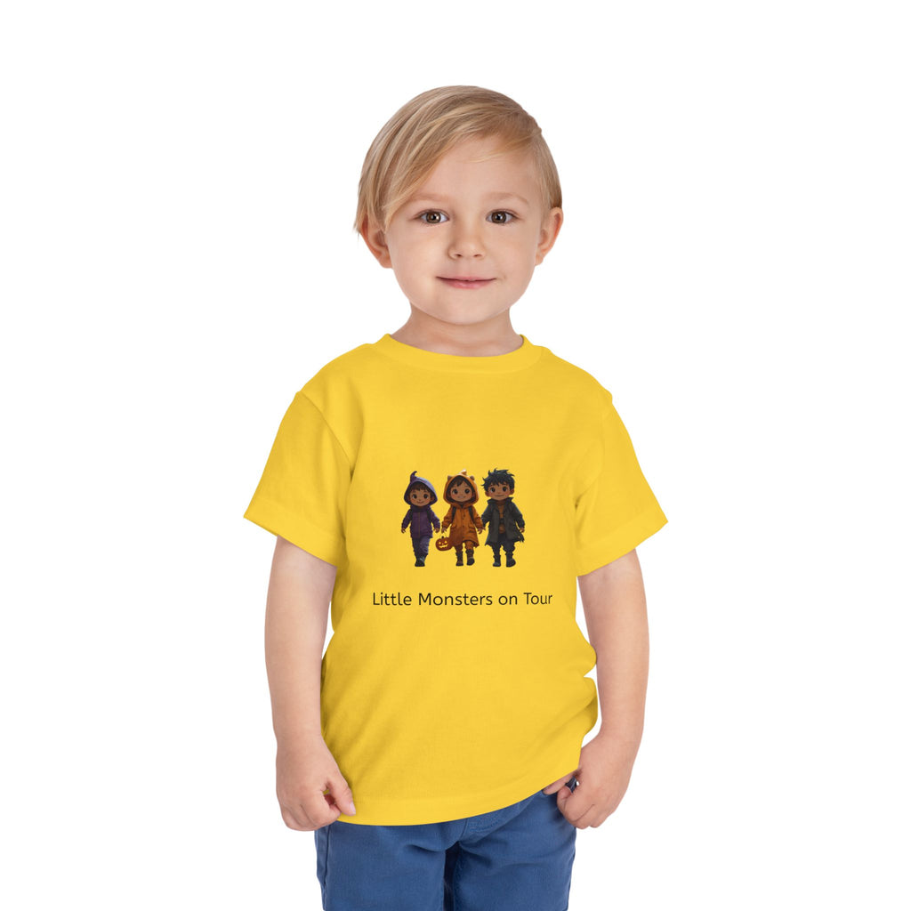 Toddler Short Sleeve Tee - Little Monsters on Tour, Cute Kids Shirt, Toddler Halloween Tee, Boys & Girls Gift, Funny Toddler Apparel