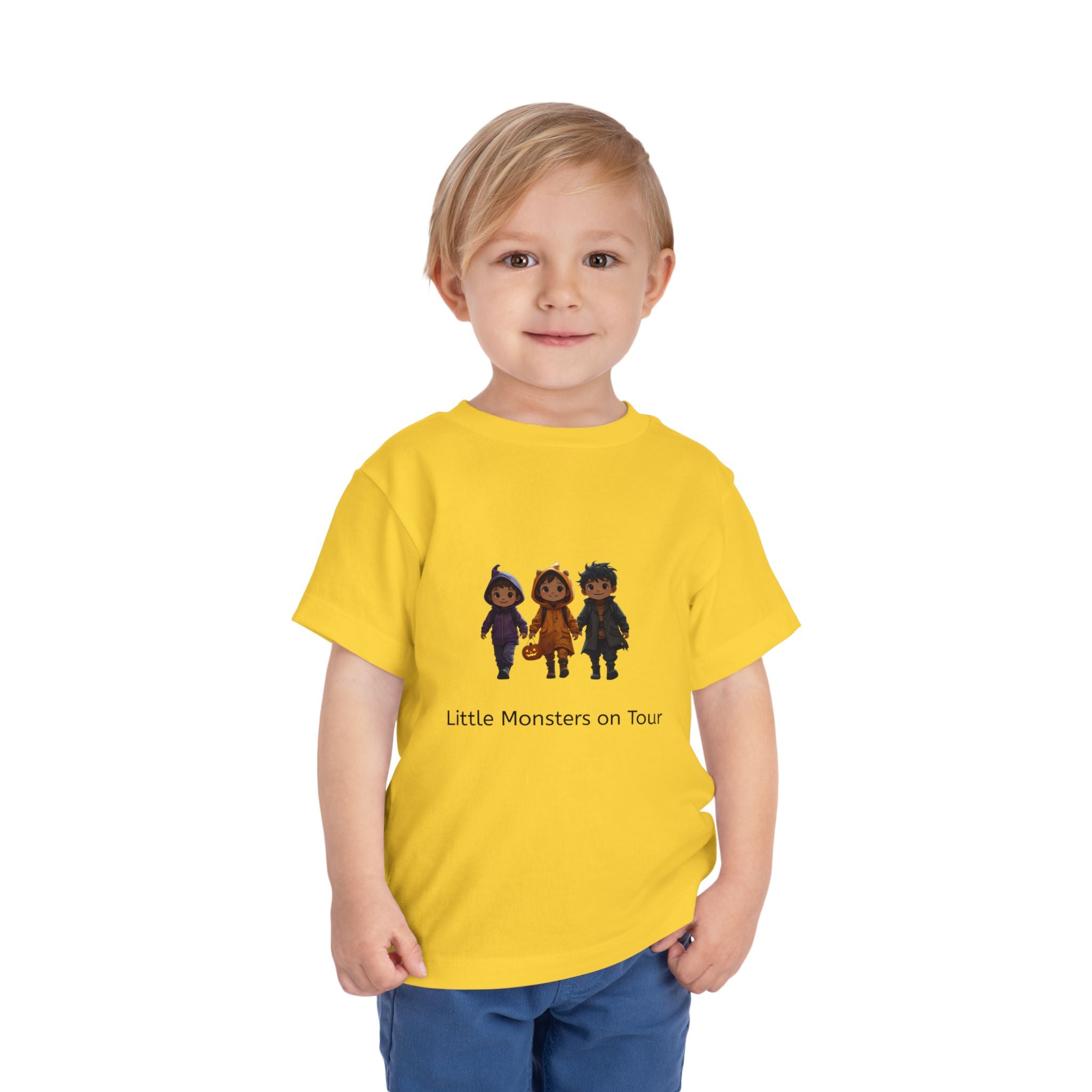Toddler Short Sleeve Tee - Little Monsters on Tour, Cute Kids Shirt, Toddler Halloween Tee, Boys & Girls Gift, Funny Toddler Apparel
