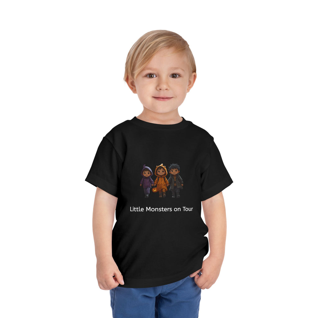 Toddler Short Sleeve Tee - Little Monsters on Tour, Cute Kids Shirt, Toddler Halloween Tee, Boys & Girls Gift, Funny Toddler Apparel
