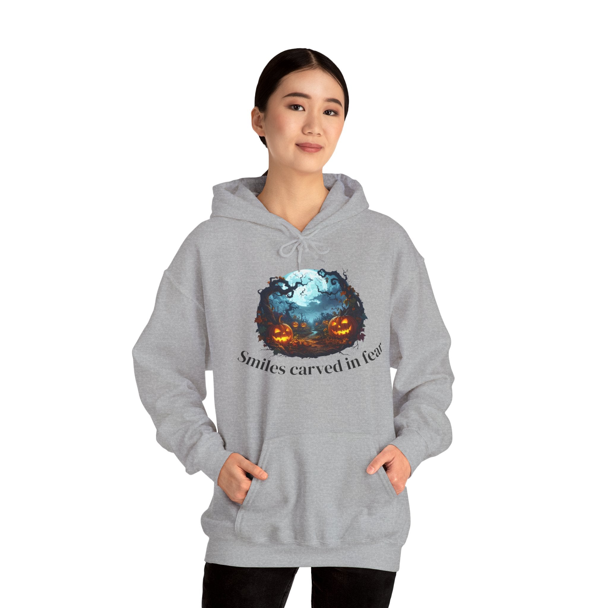 Halloween Themed Unisex Hoodie, Spooky Sweatshirt for Fall, Cozy Costume, Party Apparel, Funny Gift for Halloween Lovers