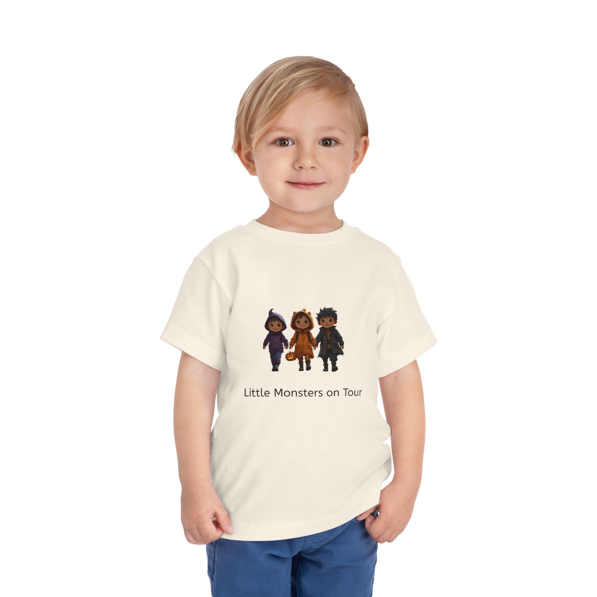 Toddler Short Sleeve Tee - Little Monsters on Tour, Cute Kids Shirt, Toddler Halloween Tee, Boys & Girls Gift, Funny Toddler Apparel