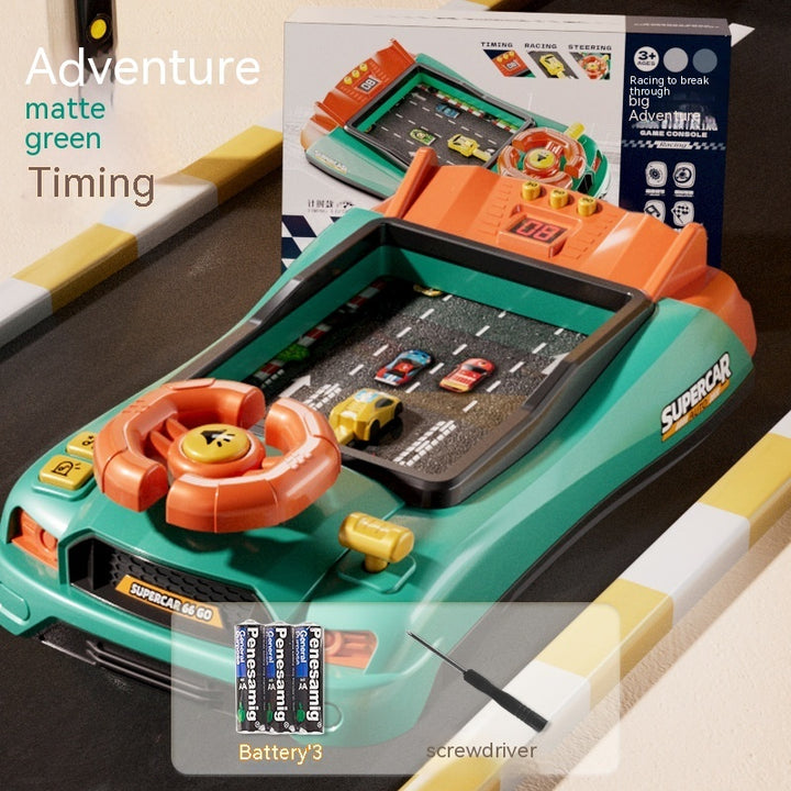 Children's Steering Wheel Simulation Driving Toy Educational Electric Racing Car Entrance